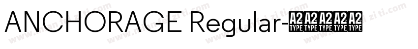 ANCHORAGE Regular字体转换